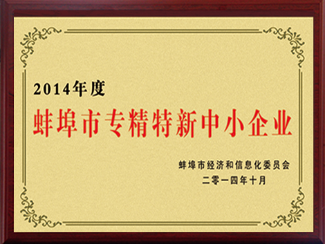 蚌埠市专精特新中小企业
